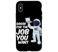 Custodia per iPhone X/XS Astronauta Vestito Per Il Lavoro Che Vuoi Citazione Scienza Spaziale