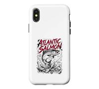 Custodia per iPhone X/XS Atlantic Salmon River King Fly Strike - Frantumatore da pesca