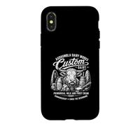 Custodia per iPhone X/XS Audhumla Dairy Works Latte primordiale da latte personalizzato