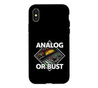 Custodia per iPhone X/XS Audio Engineer Analog Or Bust Vintage Gear