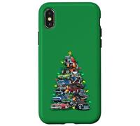 Custodia per iPhone X/XS Auto Madness Albero di Natale! Classic Muscle Cars e Hotrods