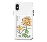 Custodia per iPhone X/XS Autunno Fiore ondeggiante nel vento - Crisantemo giapponese
