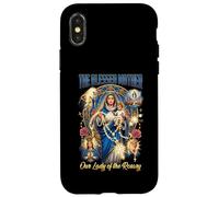 Custodia per iPhone X/XS Ave Maria Beata Madre Rosario Preghiera