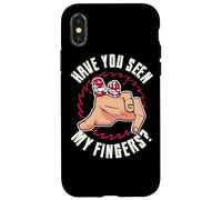Custodia per iPhone X/XS Avete visto le mie dita tagliate fuori la sega circolare a dito mancante