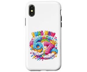 Custodia per iPhone X/XS Avevo 6 anni Ora sono 7 Drip Six Seven 7th Birthday Ice Cream Drip