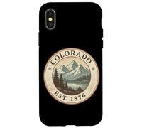 Custodia per iPhone X/XS Avventura Vintage nelle Montagne del Colorado