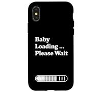 Custodia per iPhone X/XS Baby Loading Please Wait Minimo Progress Design grafico