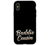 Custodia per iPhone X/XS Baddie Cousin Leopard Funny