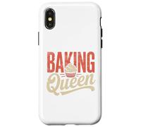 Custodia per iPhone X/XS Baking Queen Crowned Chef Cute Baking Lover