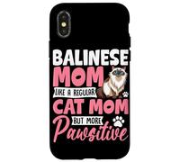 Custodia per iPhone X/XS Balinese Mamma Come Un Gatto Regolare Mamma Ma Più Pawsitive
