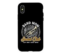 Custodia per iPhone X/XS Band Mom Social Marching Band Parent Booster