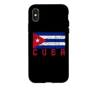 Custodia per iPhone X/XS Bandiera cubana Distressed Uomini Donne Bambini Cuba