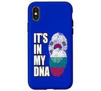 Custodia per iPhone X/XS Bandiera del patrimonio del DNA della miscela bulgara e sudcoreana