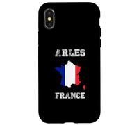 Custodia per iPhone X/XS Bandiera della Francia invecchiata Arles Pride