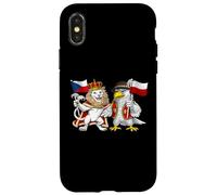 Custodia per iPhone X/XS Bandiera Repubblica Ceca Polonia Radici Ceche Polacca