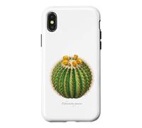 Custodia per iPhone X/XS Barrel Cactus illustrazione Echinocactus grusonii