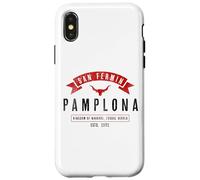 Custodia per iPhone X/XS Basque: Pamplona Shirt/San Fermin
