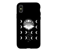 Custodia per iPhone X/XS Bat Rising in the Moon Night Sky e Moon Light Magic