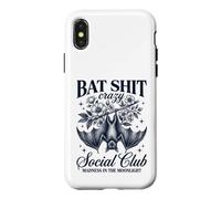 Custodia per iPhone X/XS Bat Shit Crazy Social Club Madness In The Moonlight Bat