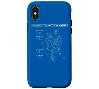 Custodia per iPhone X/XS Batman Action Figure Anatomy