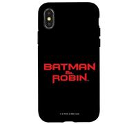 Custodia per iPhone X/XS Batman and Robin (1997) logo