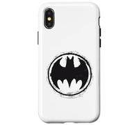 Custodia per iPhone X/XS Batman Emblema Cerchio Logo Icona Cavaliere Oscuro Fandom