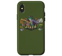 Custodia per iPhone X/XS Batman King of Crazy