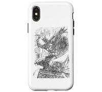 Custodia per iPhone X/XS Batman Pencil Batarang Throw Illustration
