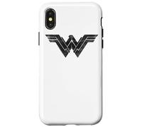 Custodia per iPhone X/XS Batman v Superman Wonder Woman Folded and Distressed