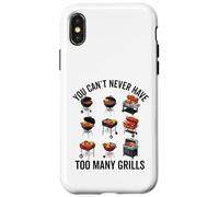 Custodia per iPhone X/XS BBQ Pit Master Divertente che non si possono mai avere troppe griglie
