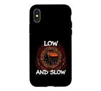 Custodia per iPhone X/XS BBQ Pitmaster Low And Slow Offset Smoker Grilling