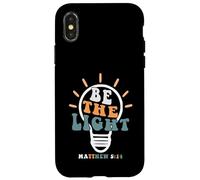 Custodia per iPhone X/XS Be The Light Shirt Inspirational Religious Graphic Tees