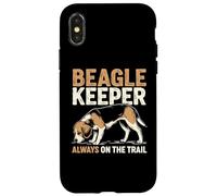Custodia per iPhone X/XS Beagle Keeper Always On The Trail - Amante dei cani