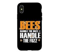 Custodia per iPhone X/XS BEES HANDLE THE BUZZ I HANDLE THE FUZZ