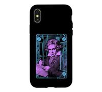 Custodia per iPhone X/XS Beethoven Musica Classica Compositore Playlist Cassette Pop Art