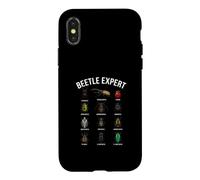 Custodia per iPhone X/XS Beetle Expert - Grafico per insetti con cervo Ercole, scarabeo e