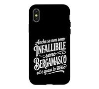 Custodia per iPhone X/XS Bergamasco Divertente Orgoglio di Bergamo Frase