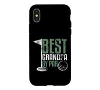 Custodia per iPhone X/XS Best Grandpa By Par Father's Day Golf Grandad Golfing Gift