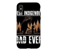 Custodia per iPhone X/XS Best Indigenous Dad Ever History American Indianer