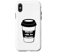 Custodia per iPhone X/XS Bevi prima il caffè e poi pagaia in kayak