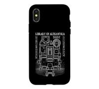 Custodia per iPhone X/XS Biblioteca Di Alessandria Planimetria Archeologia Archeologo