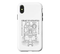 Custodia per iPhone X/XS Biblioteca Di Alessandria Planimetria Archeologia Archeologo