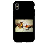 Custodia per iPhone X/XS BICCHIERI DA BIRRA CAPELLA SISTINA FUNNY RENAISSANCE MICHELANGELO
