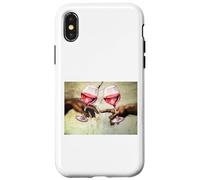 Custodia per iPhone X/XS BICCHIERI VINO CAPPELLA SISTINA DIVERTENTE RINASCIMENTALE MICHELANGELO