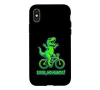 Custodia per iPhone X/XS Bicicletta Trex Look No Hands Funny