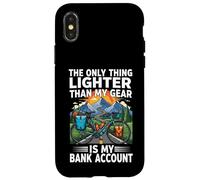 Custodia per iPhone X/XS Bikepacking Lighter Than My Gear Is My Bank Account