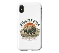 Custodia per iPhone X/XS Bisonte Americano Dove Il Vagare Selvaggio