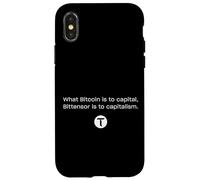 Custodia per iPhone X/XS Bitcoin Capital, capitalismo bittensore