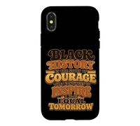 Custodia per iPhone X/XS Black History è la storia del coraggio Melanin Pride