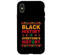 Custodia per iPhone X/XS Black History is Everyone's History Black African American